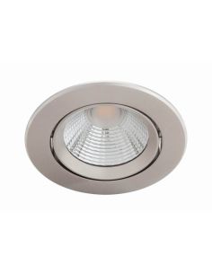 SPARKLE Embutida LED Downlight 5.5W Luz Quente 2700K 350lm Ø85mm IP20 Níquel | LeonLeds