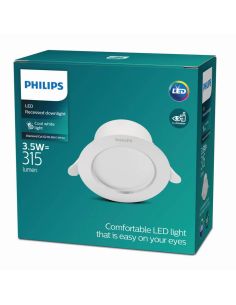 Downlight LED Empotrable DIAMOND CUT G2 3.5W Luz Neutra 4000K Ø95mm Blanco | LeonLeds 2