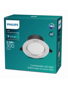 Downlight LED Empotrable DIAMOND CUT G2 3.5W Luz Cálida 3000K Ø95mm Negro | LeonLeds 2
