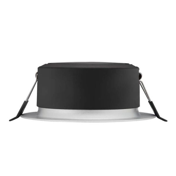 DIAMOND CUT G2 Embutida LED Downlight 3.5W Luz Quente 3000K Ø95mm Preto | LeonLeds