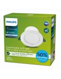 Downlight LED Empotrable DIAMOND CUT Clase A 2,2W 3000K Ultra Eficiente Ø105mm | LeonLeds