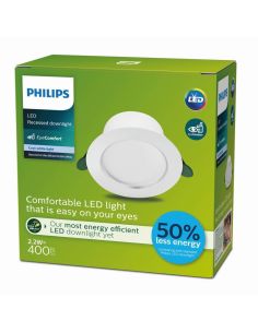 Downlight LED Empotrable DIAMOND CUT Clase A 2,2W 3000K Ultra Eficiente Ø105mm | LeonLeds 2