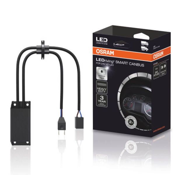 CanBus para Lâmpadas LED H7 24V LEDSCT10 Pack 2 Unidades LEDriving Smart Canbus 12W com Conector Osram