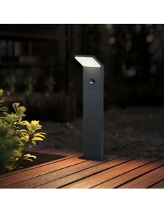 Baliza LED Exterior PEARL con Sensor de Movimiento Altura 50cm 8W 3000K| LeonLeds 2