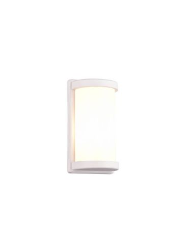 Aplique de Pared Exterior PUELO Rectangular y Alargado Bombilla excl. E27 max. 10W Blanco | LeonLeds
