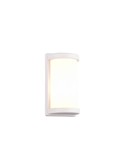 Aplique de Pared Exterior PUELO Rectangular y Alargado Bombilla excl. E27 max. 10W Blanco | LeonLeds