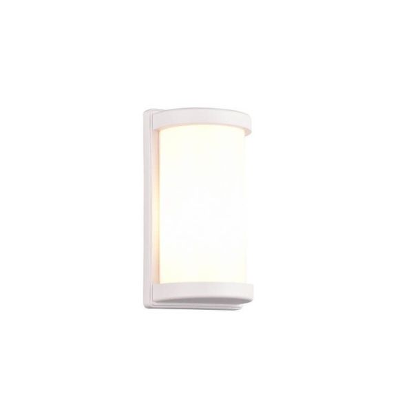 Aplique de Pared Exterior PUELO Rectangular y Alargado Bombilla excl. E27 max. 10W Blanco | LeonLeds