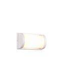Aplique de Pared Exterior PUELO Rectangular y Alargado Bombilla excl. E27 max. 10W Blanco | LeonLeds