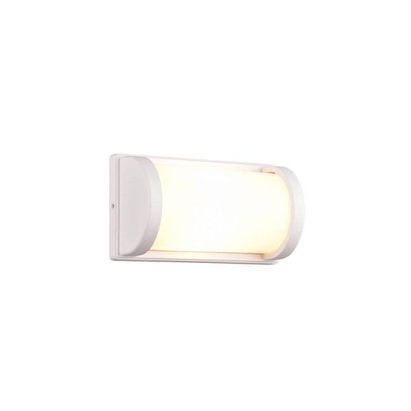Aplique de Pared Exterior PUELO Rectangular y Alargado Bombilla excl. E27 max. 10W Blanco | LeonLeds