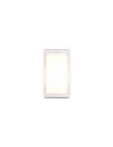 Aplique de Pared Exterior PUELO Rectangular y Alargado Bombilla excl. E27 max. 10W Blanco | LeonLeds