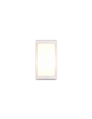Aplique de Pared Exterior PUELO Rectangular y Alargado Bombilla excl. E27 max. 10W Blanco | LeonLeds