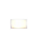 Aplique de Pared Exterior PUELO Rectangular y Alargado Bombilla excl. E27 max. 10W Blanco | LeonLeds