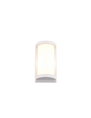 Aplique de parede exterior PUELO Lâmpada retangular e alongada excl. E27 máx. 10W Branco | LeonLeds