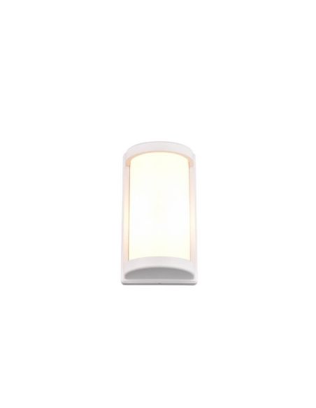 Aplique de Pared Exterior PUELO Rectangular y Alargado Bombilla excl. E27 max. 10W Blanco | LeonLeds