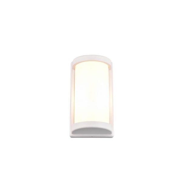 Aplique de Pared Exterior PUELO Rectangular y Alargado Bombilla excl. E27 max. 10W Blanco | LeonLeds