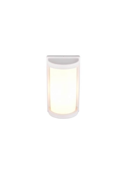 Aplique de Pared Exterior PUELO Rectangular y Alargado Bombilla excl. E27 max. 10W Blanco | LeonLeds