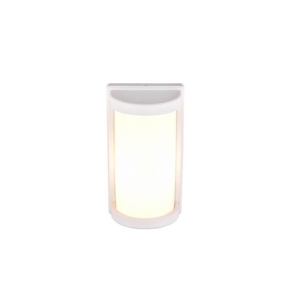 Aplique de Pared Exterior PUELO Rectangular y Alargado Bombilla excl. E27 max. 10W Blanco | LeonLeds