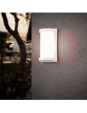 Aplique de Pared Exterior PUELO Rectangular y Alargado Bombilla excl. E27 max. 10W Blanco | LeonLeds