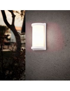 Aplique de Pared Exterior PUELO Rectangular y Alargado Bombilla excl. E27 max. 10W Blanco | LeonLeds 2