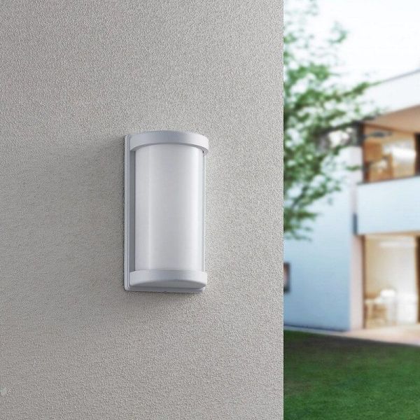 Aplique de Pared Exterior PUELO Rectangular y Alargado Bombilla excl. E27 max. 10W Blanco | LeonLeds
