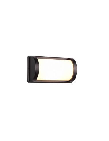 Aplique de Pared Exterior PUELO Rectangular Bombilla excl. E27 max. 10W Negro | LeonLeds