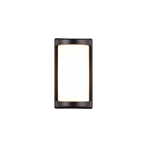 Aplique de Pared Exterior PUELO Rectangular Bombilla excl. E27 max. 10W Negro | LeonLeds