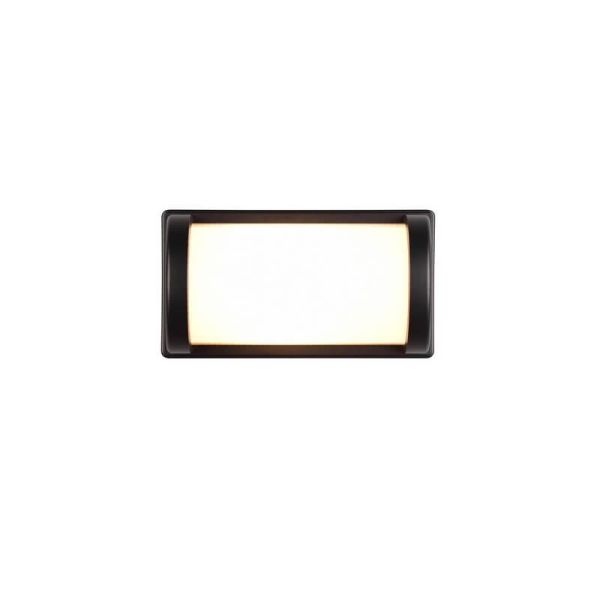 Aplique de Pared Exterior PUELO Rectangular Bombilla excl. E27 max. 10W Negro | LeonLeds