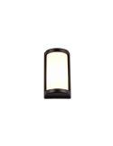 Aplique de Pared Exterior PUELO Rectangular Bombilla excl. E27 max. 10W Negro | LeonLeds