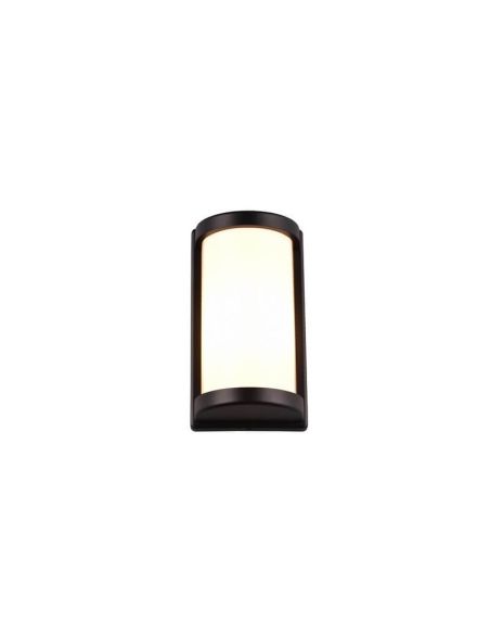 Aplique de Pared Exterior PUELO Rectangular Bombilla excl. E27 max. 10W Negro | LeonLeds