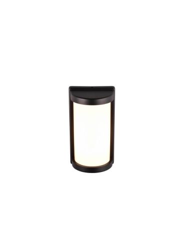 Aplique de Pared Exterior PUELO Rectangular Bombilla excl. E27 max. 10W Negro | LeonLeds