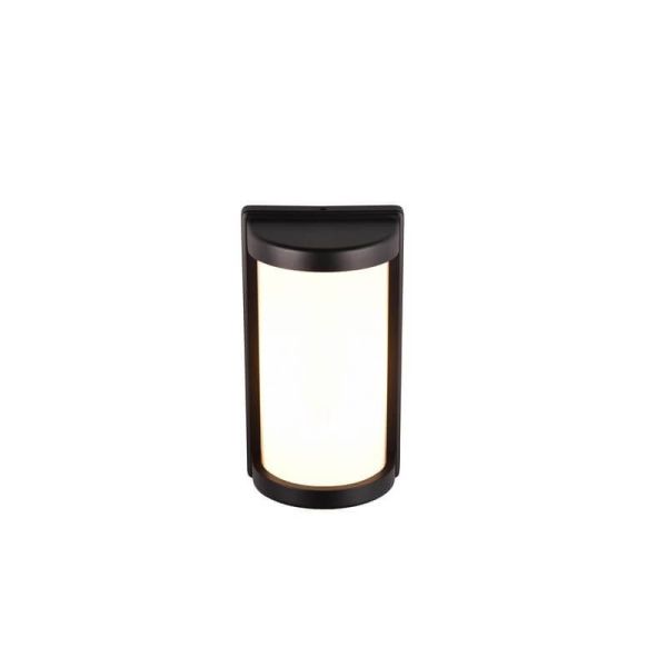 Aplique de Pared Exterior PUELO Rectangular Bombilla excl. E27 max. 10W Negro | LeonLeds