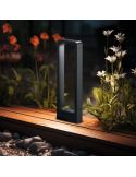 Baliza LED Exterior RENO Moderno y Minimalista 50cm 4,5W 450lm 3000K IP54 Antracita | LeonLeds