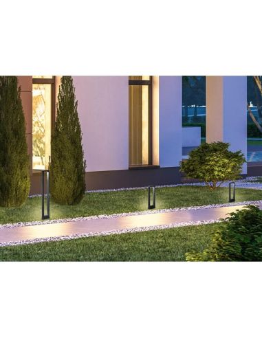 Poste LED Exterior RENO Moderno y Minimalista 100cm 4,5W 450lm 3000K IP54 | LeonLeds