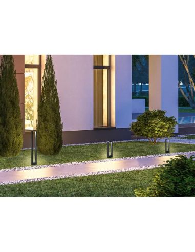 Poteau LED d'extérieur RENO moderne et minimaliste 100 cm 4,5 W 450 lm 3000 K IP54 | LéonLeds