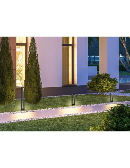 Poteau LED d'extérieur RENO moderne et minimaliste 100 cm 4,5 W 450 lm 3000 K IP54 | LéonLeds