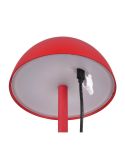 Lámpara LED Sobremesa Táctil Exterior RICARDO Recargable 3000K IP54 Rojo | LeonLeds