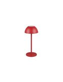 Lámpara LED Sobremesa Táctil Exterior RICARDO Recargable 3000K IP54 Rojo | LeonLeds