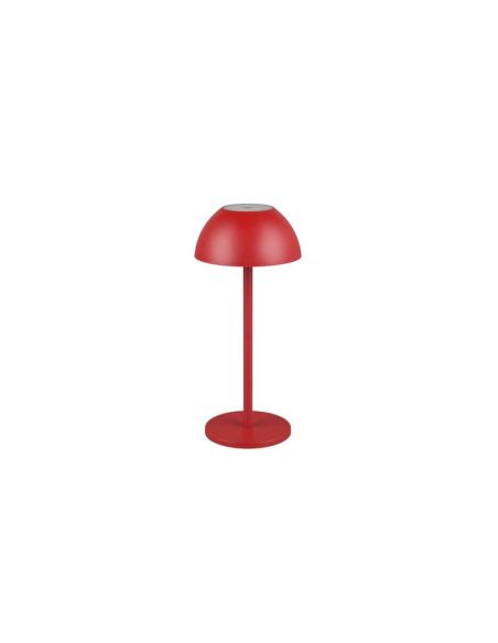 Lámpara LED Sobremesa Táctil Exterior RICARDO Recargable 3000K IP54 Rojo | LeonLeds