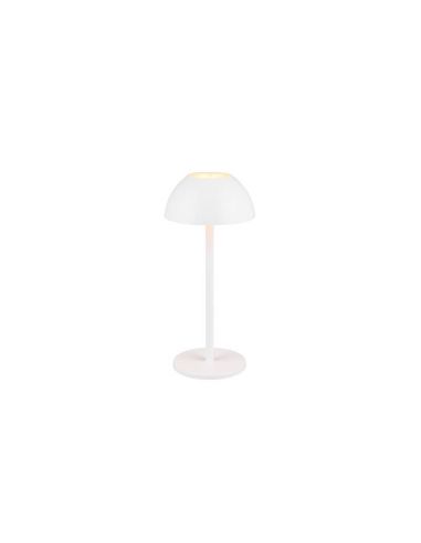 Lámpara Sobremesa LED Exterior RICARDO Batería Recargable 3000K Blanco | LeonLeds