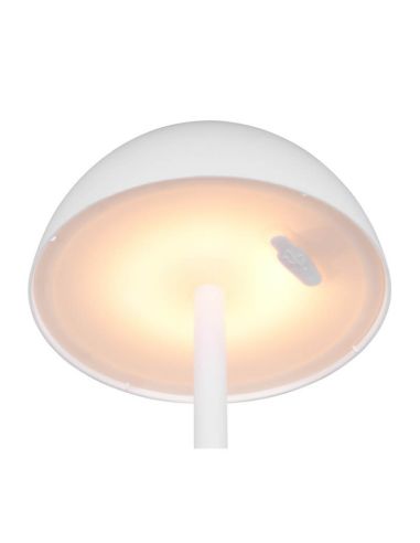 Lámpara Sobremesa LED Exterior RICARDO Batería Recargable 3000K Blanco | LeonLeds