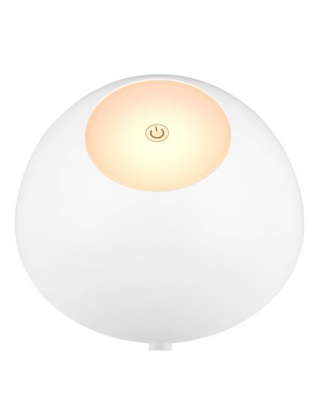 Lámpara Sobremesa LED Exterior RICARDO Batería Recargable 3000K Blanco | LeonLeds