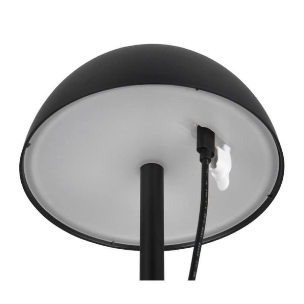 Lampe de table LED rechargeable USB-C RICARDO 1,7W 240lm 3000K IP54 Noir | LéonLeds
