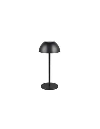 Lámpara Sobremesa LED Recargable RICARDO USB-C 1,7W 240lm 3000K IP54 Negro | LeonLeds