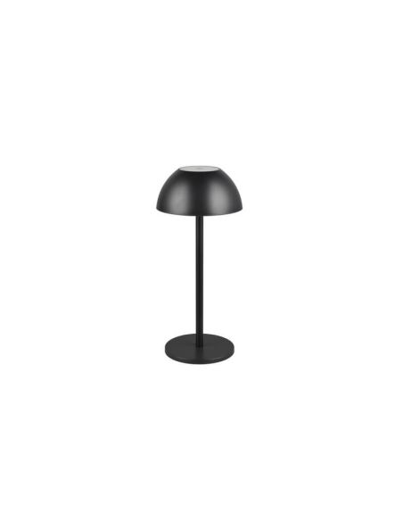 Lámpara Sobremesa LED Recargable RICARDO USB-C 1,7W 240lm 3000K IP54 Negro | LeonLeds