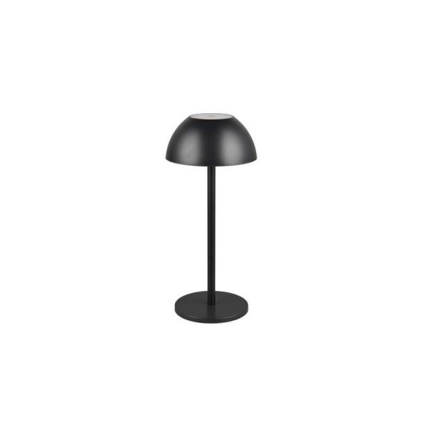 Lámpara Sobremesa LED Recargable RICARDO USB-C 1,7W 240lm 3000K IP54 Negro | LeonLeds