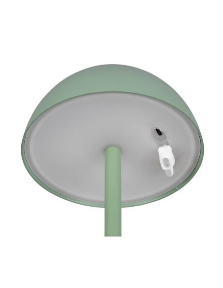 Lámpara LED de Sobremesa RICARDO Recargable USB-C 1,7W 240lm 3000K IP54 Verde | LeonLeds