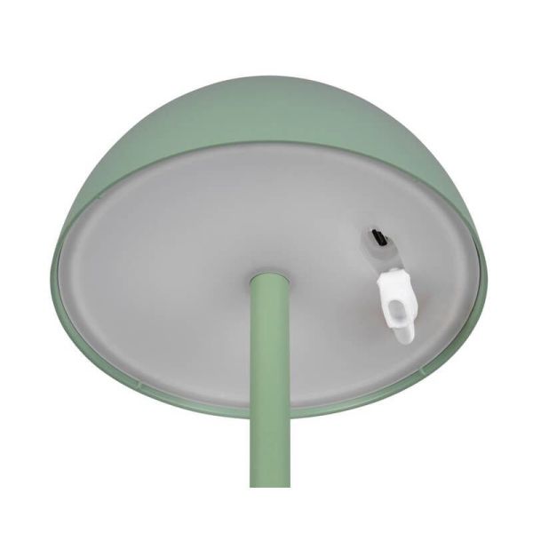 Lámpara LED de Sobremesa RICARDO Recargable USB-C 1,7W 240lm 3000K IP54 Verde | LeonLeds