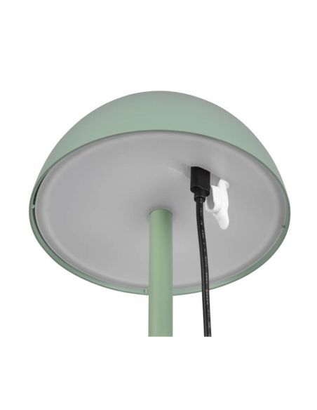 Lámpara LED de Sobremesa RICARDO Recargable USB-C 1,7W 240lm 3000K IP54 Verde | LeonLeds