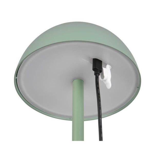 Lámpara LED de Sobremesa RICARDO Recargable USB-C 1,7W 240lm 3000K IP54 Verde | LeonLeds
