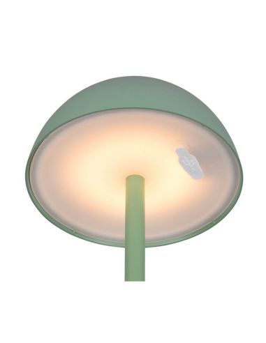 RICARDO Lampe de Table LED Rechargeable USB-C 1,7W 240lm 3000K IP54 Vert | LéonLeds